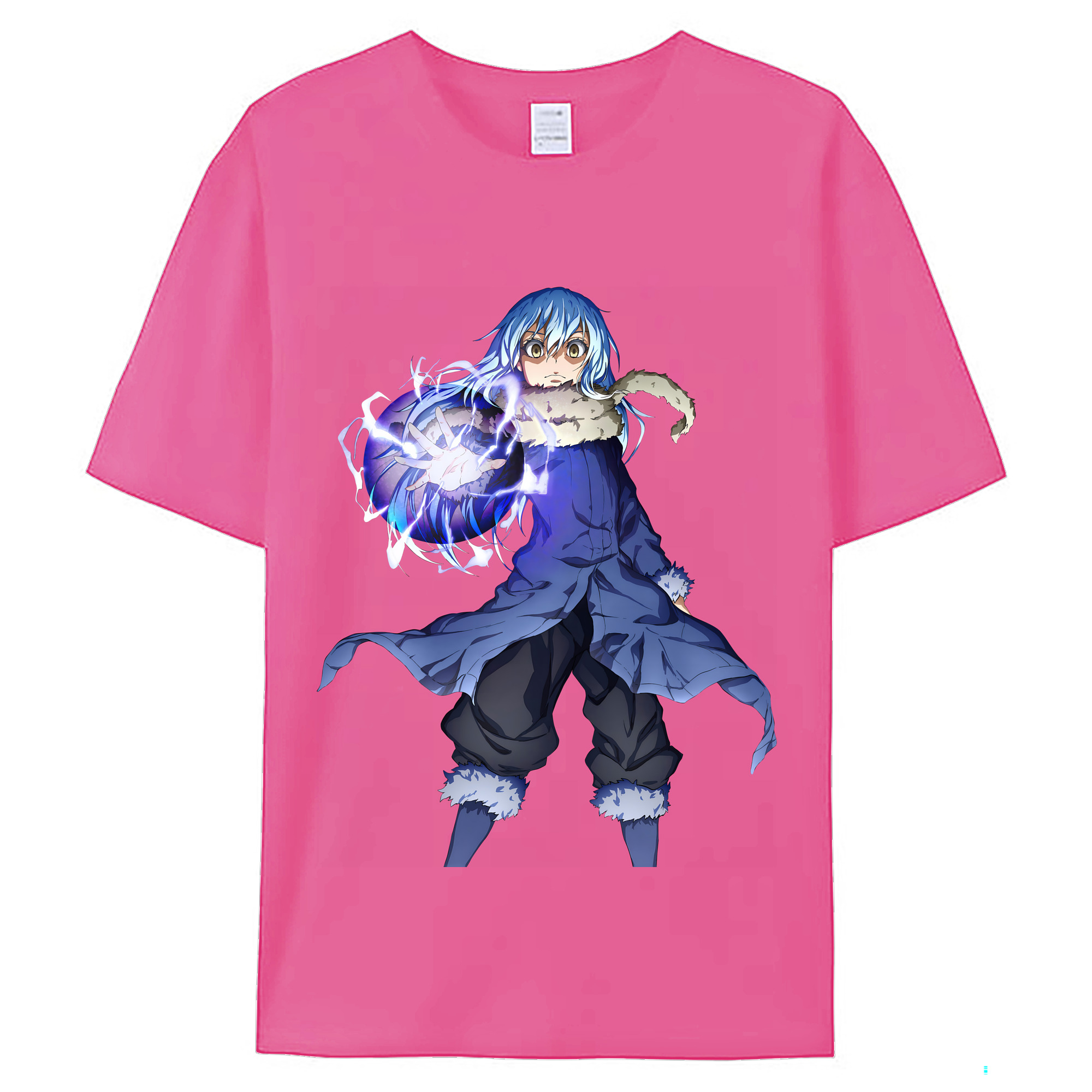 （画像用） 転スラ Regarding Reincarnated to Slime レディースカジュアルプリントTシャツ（綿100％）